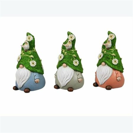 YOUNGS Resin Gnomes, 3 Assorted Color - Small 72291